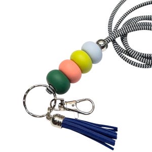 Clay Beaded Lanyard, Cute Lanyard, Fun Teacher Lanyard, Breakaway Lanyard Necklace, Teacher Gift