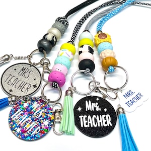 Gepersonaliseerde Lanyard Add-On, gepersonaliseerde naam sleutelhanger, student leraar cadeau, Lanyard personalisatie, Lanyard naam charme, aangepaste sleutelhanger