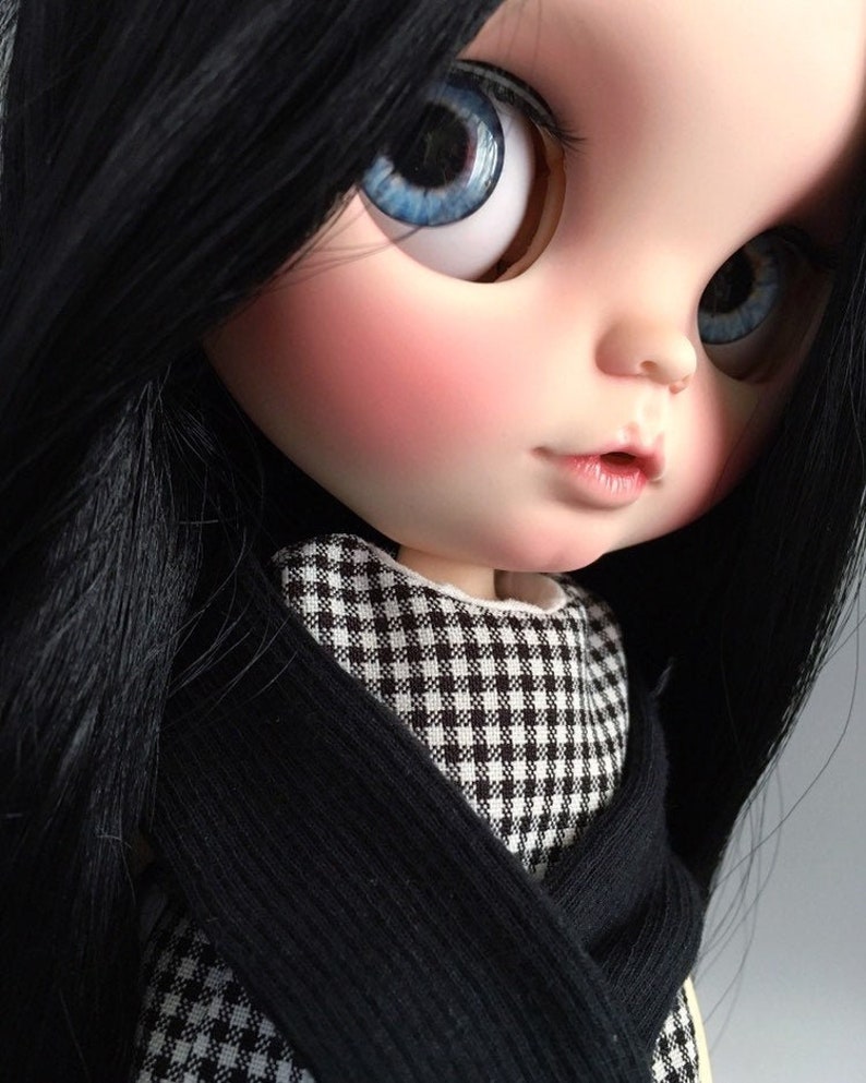 blythe doll black hair