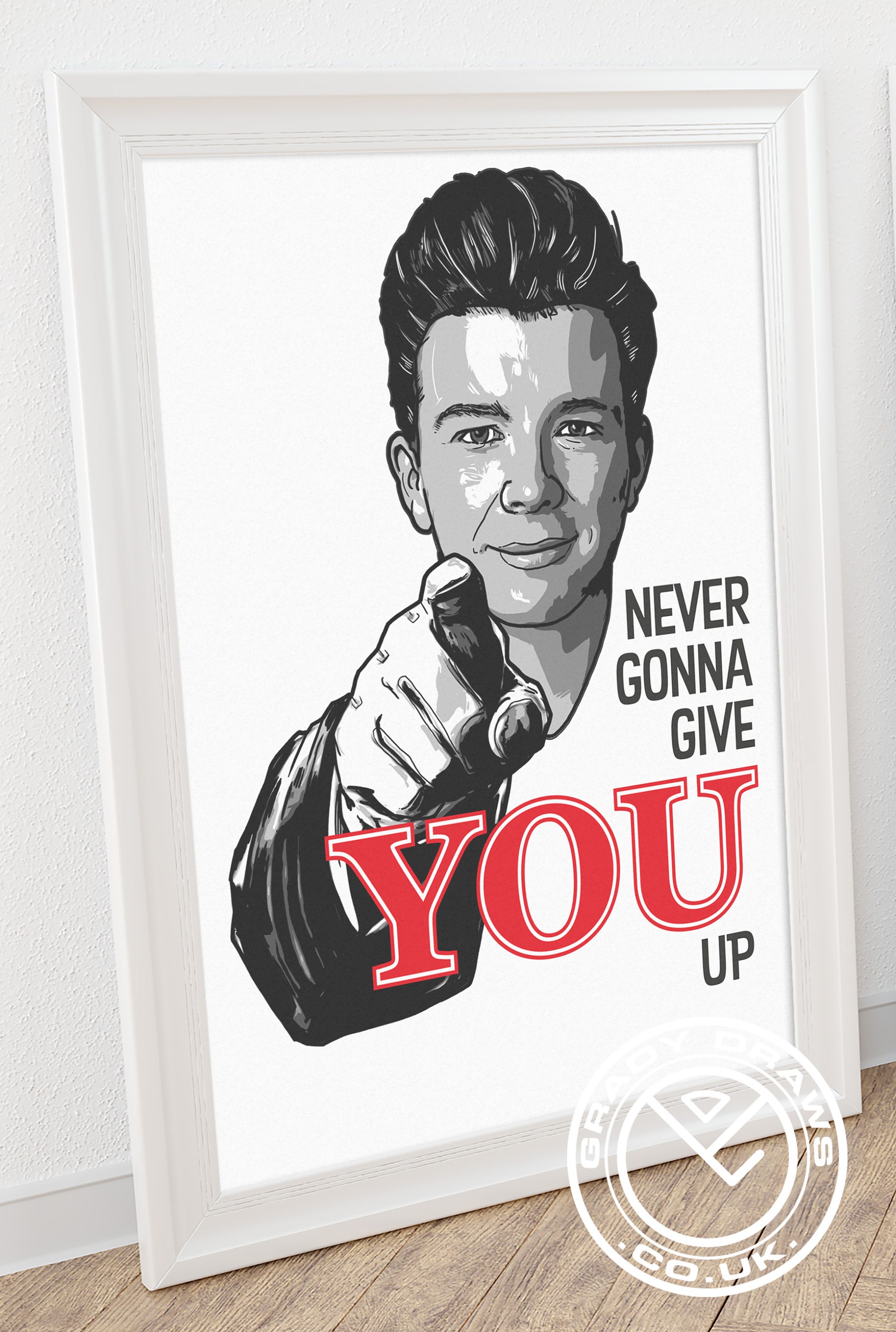 Rick Astley portrait Rickrolling rick-roll Never Gonna Give You Up Zip  Pouch by Argo - Fine Art America