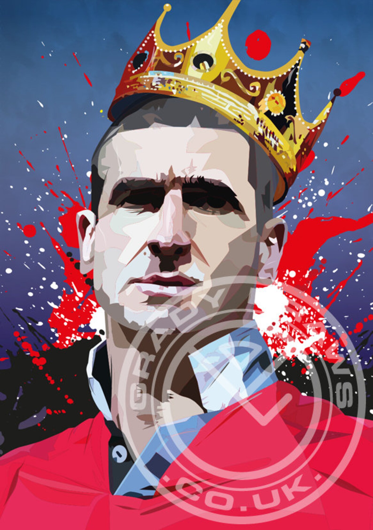 King Eric Eric Cantona Manchester United Print Etsy