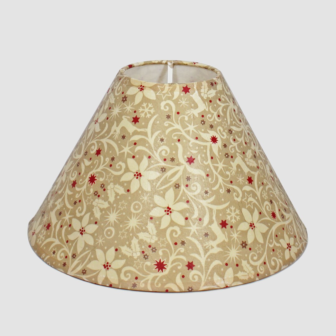 Festive Floral Decoupage Lampshade Handmade With FREE UK Etsy UK