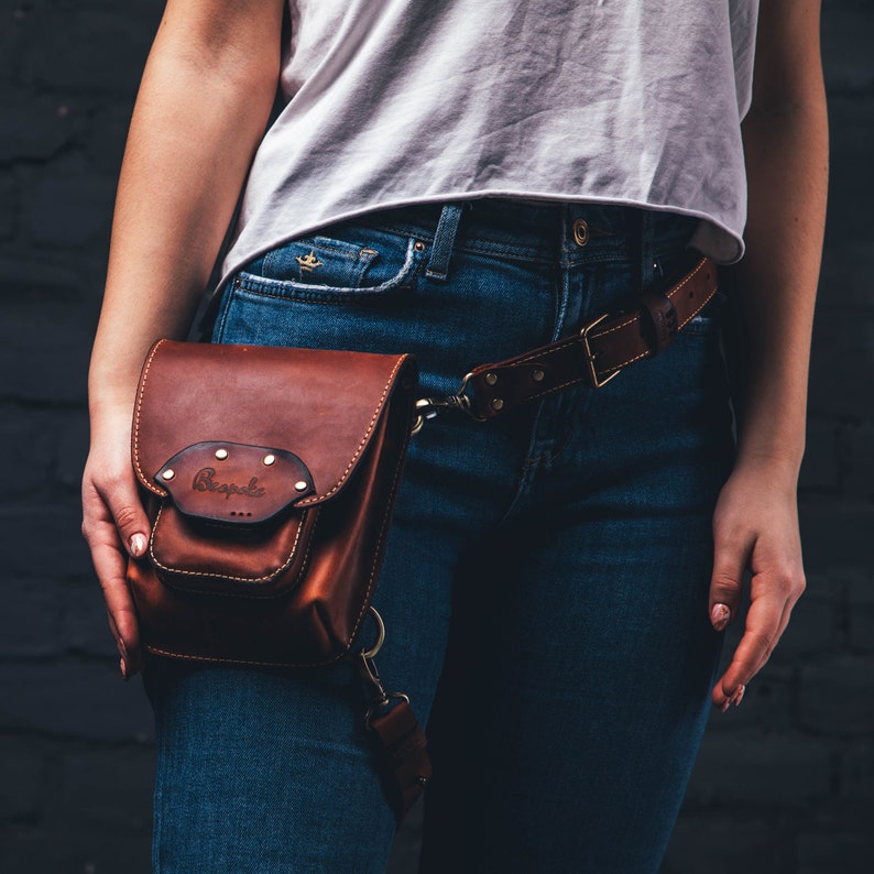 Leg Bag for Woman Hip Bag Leg Strap Leather Leg Strap Leather Etsy