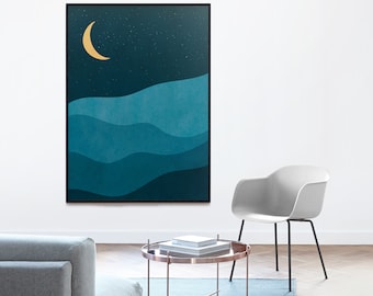 Bergen Poster, Berglandschap Poster, Natuur Poster, Abstracte Poster, Watercolor Poster | Wanddecoratie | Muurdecoratie  | MDRN HOME