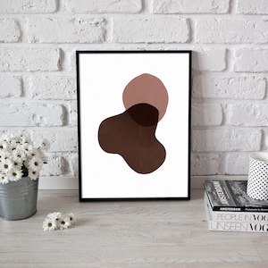 Abstract Shapes Print, Scandinavian Poster, Abstract, Contemporary Art, Mid Century Modern Prints, Nordic Print | Wall Decoration | Wall Art