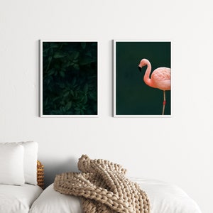Emerald Poster Set of 2, Poster Set Aesthetic, Watercolor Art Print, Emerald Green Wall Art, Emerald Home Decor, Emerald Wall Decor