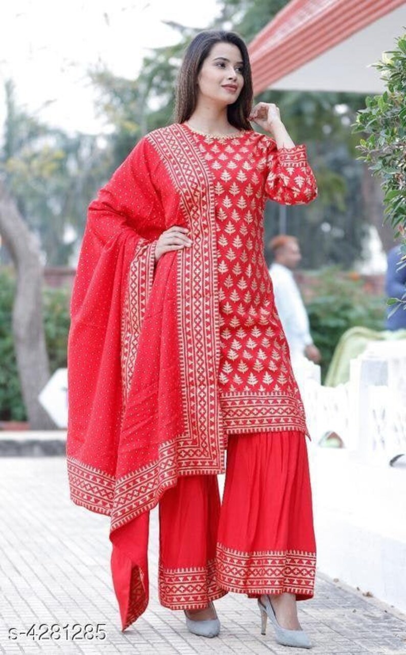 kurti with sharara set