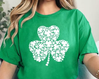 Shamrock shirt,St Patricks day shirt,Lucky tee,Irish shirt woman,Irish shirt men,Clover Tshirt,Irish green t-shirt,Saint Patricks day tshirt