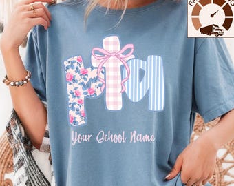 Custom PTA preppy Comfort Colors shirt,Personalized Teacher Pta tshirt,Pta crew,Pta Squad tee,Pta team shirts,Floral Pta Mom tee,Pta board