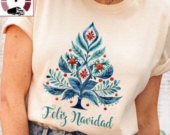 Feliz Navidad shirt,Mexican christmas shirt,Spanish Christmas tshirt,Feliz Navidad gift,Feliz Navidad women,Puerto Rican Christmas shirt