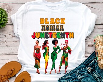 Black Woman Juneteenth shirt,Juneteenth shirt women,Black history shirt,African women gift,Equality shirts,Juneteenth shirts,Freedom tshirt