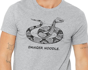 Danger Noodle Snake Shirt,Snake shirt,Snake gift,Reptile shirt,Funny Animal Pun Shirt,Animal Graphic Tee,Viper shirt,Snake meme shirt