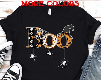 Boo Halloween shirt,Halloween shirt,Halloween Shirt women,Halloween Adult Costume,Cute halloween shirt,Boo Shirt,Spooky shirt,Ghost shirt,