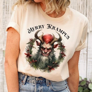 Merry Krampus spooky christmas shirt,Krampus shirt,Horror Christmas shirt,Gothic Christmas shirt,Dark Christmas tshirt,Krampus Clothes men