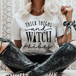 Witch Shirt,Halloween shirt women,Halloween shirt,Witches shirt,Witch vibes,Halloween Costume,Cute Halloween shirt,Halloween clothing,Unisex bild 1
