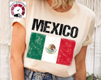 Mexico flag shirt,Retro Mexico shirt,Distressed Mexican flag tshirt,Mexican heritage gift,Mexico shirt women,Mexico shirt men,Mexican pride
