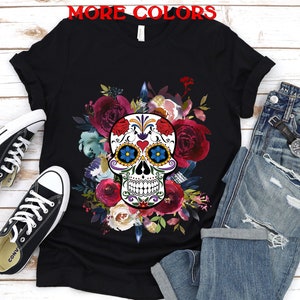 Dia de los muertos shirt,Day of the dead,Sugar Skull shirt,Mexican shirt,Halloween shirt,Halloween shirt women,Halloween Costume,Unisex tee