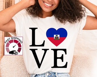 Love Haiti shirt,Haiti Flag shirt,Haiti Flag day gift,Haiti Flag heart tshirt,Haitian shirt,Haiti shirt women,Haiti shirt men,Haitians Pride