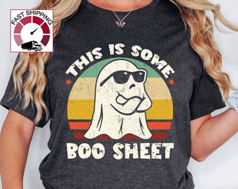 Retro Boo sheet shirt,Boo Sheet Ghost T-Shirt,Halloween Costume women,Halloween Costume men,Retro spooky shirt,Spooky season shirt