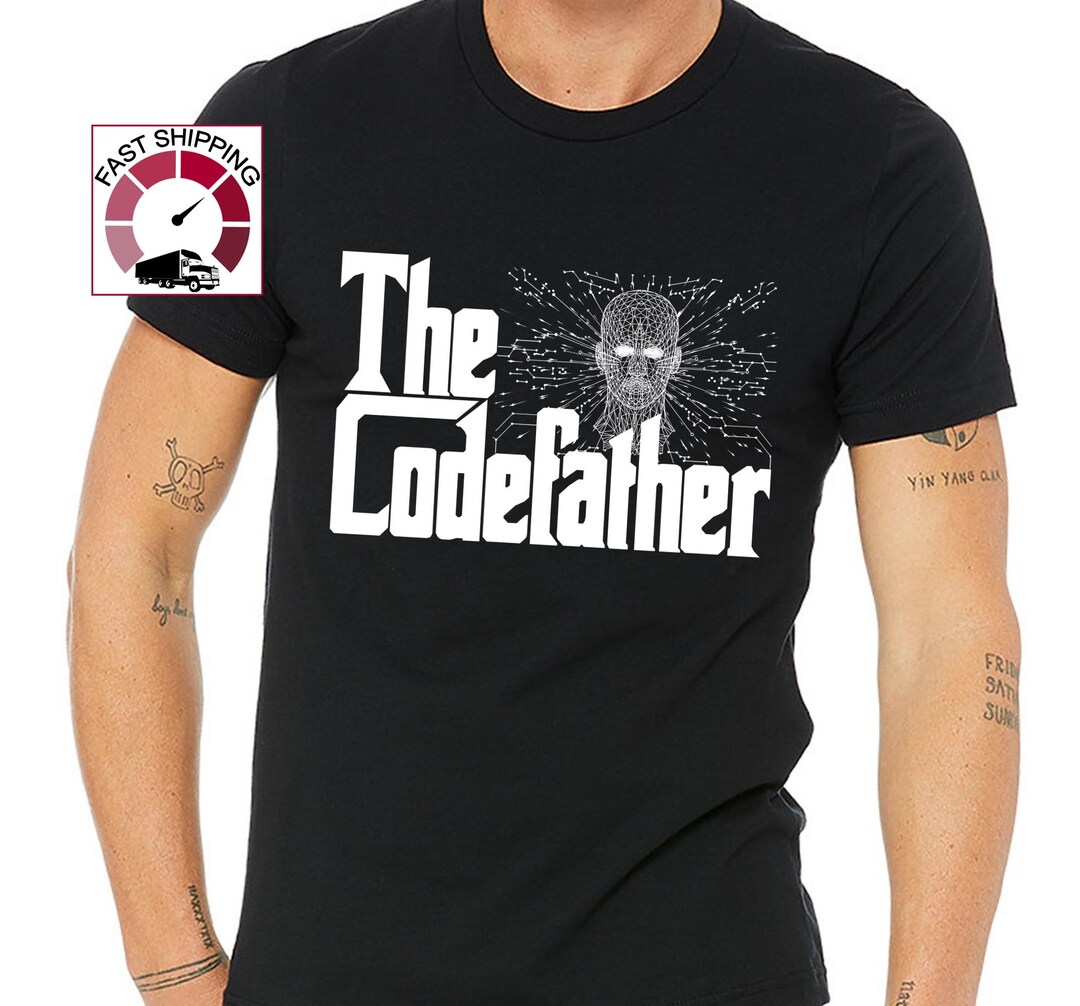Coder Dad Design The Codefather Shirt,father's Day Gift,funny Programmer Gift,software ...