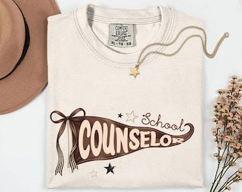 School Counselor Pennant Comfort Colors shirt,Back To School Counselor tshirt,Elementary Counselor tshirt,School Counselor gift