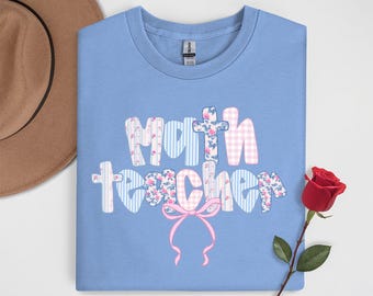 Math teacher shirt,Preppy Math Teacher tee,Math shirt,Mathematics teacher tshirt,Back to shcool shirt,Math lover gift,Math teacher gift