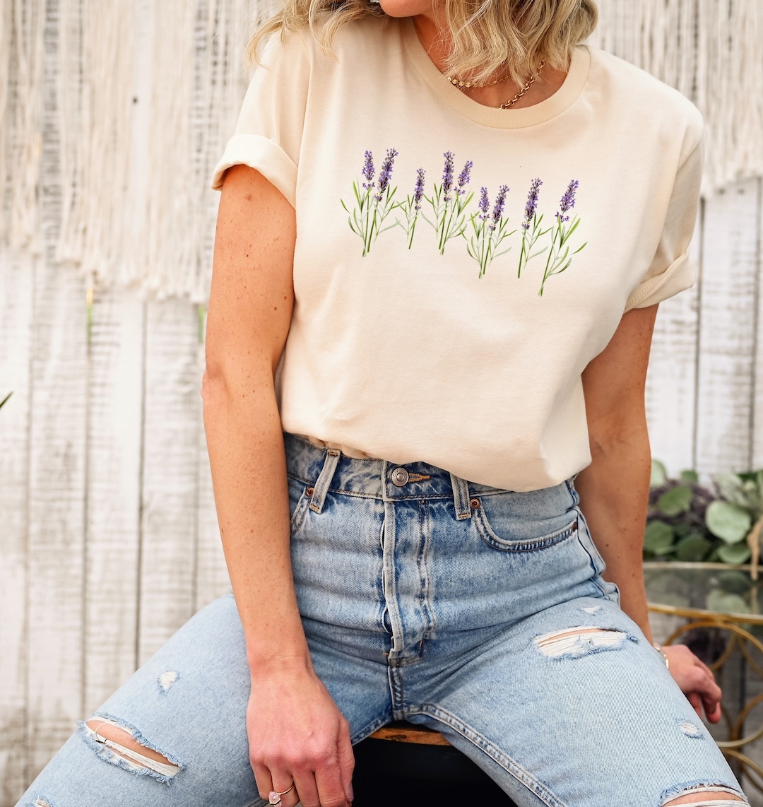 Vintage Flower Shirtpressed Flower Shirtwatercolor Floral - Etsy