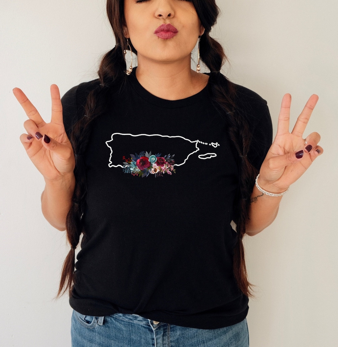 Puerto Rico Tshirt,puerto Rico State Shirt,puerto Rico Map Shirt,puerto