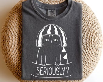 Cat Meme shirt,Comfort colors® Funny Cat tshirt,Sarcatic Cat shirt,Cat lover gift,Cat Gag gift,Cat Humour tee,Ugly Cat shirt,Cat Mom gift