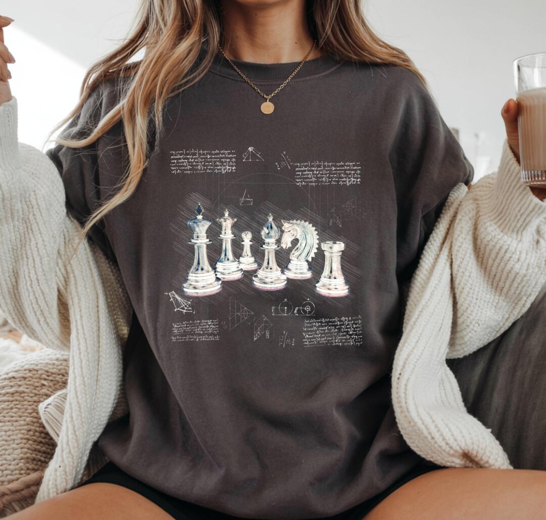 Chess Pattern Shirt Retro Chess Shirt,chess Pieces Tshirt,chess Game Tee,vintage Chess Tee ...