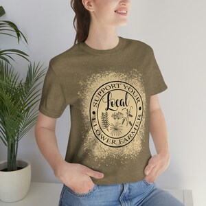 Camiseta de floricultor, Camiseta de mercado de flores, Camiseta de productos locales, Camiseta de mercado de flores frescas, Camiseta de apoyo al floricultor local, Camiseta de productos caseros imagen 6