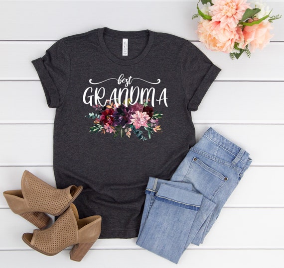 Best Grandma Shirt,Worlds best grandma,Floral Grandma,Grandma gift,Nana,Granny,Grammy,Christmas gift,Mothers Day Grandma,Mimi,Gigi,Unisex