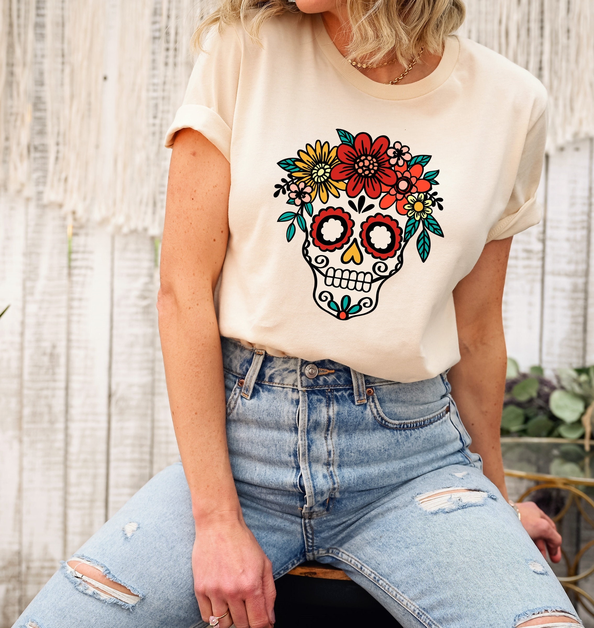 Saint laurent day of the dead shirt cheap