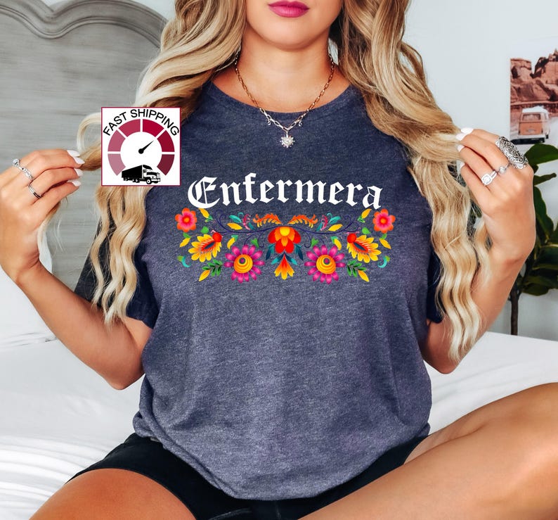 Enfermera Shirt,latina Nurse Tee,mexican Nurse Shirt,spanish Nurse