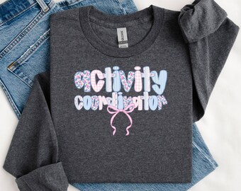 Preppy Activity Coordinator Long Sleeve shirt, Activity Professional Week tshirt