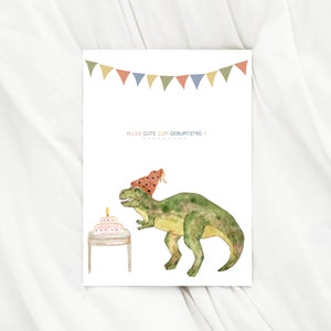 Karte zum Geburtstag Dino Rex Geburtstagskarte Rex Alles Gute zum Geburtstag Glückwunschkarte Geburtstag Geschenk kinder Rex karte Dino