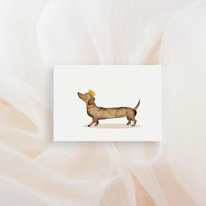 Minikarte Dackel A7 Postkarte Geburtstag Mini Karten Dackel Geburtstagsgeschenk kleine karte Geschenkverpackung Geschenkanhänger