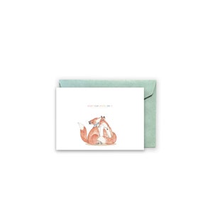 Karte zum Geburtstag Glückwunschkarte Füchse Enjoy your Special Day Karte Geschenk zum Geburtstag Fuchs karte Tierkarte Geschenk Fuchs karte