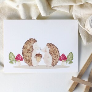 Postkarte Igel kinder Karte Geschenk karte Igel Diana Marc Illustration Papeterie Geschenk Valentinstag Karte Valentin Geschenk Verlobung Igel karte kinder karte Geschenk Geburtstag