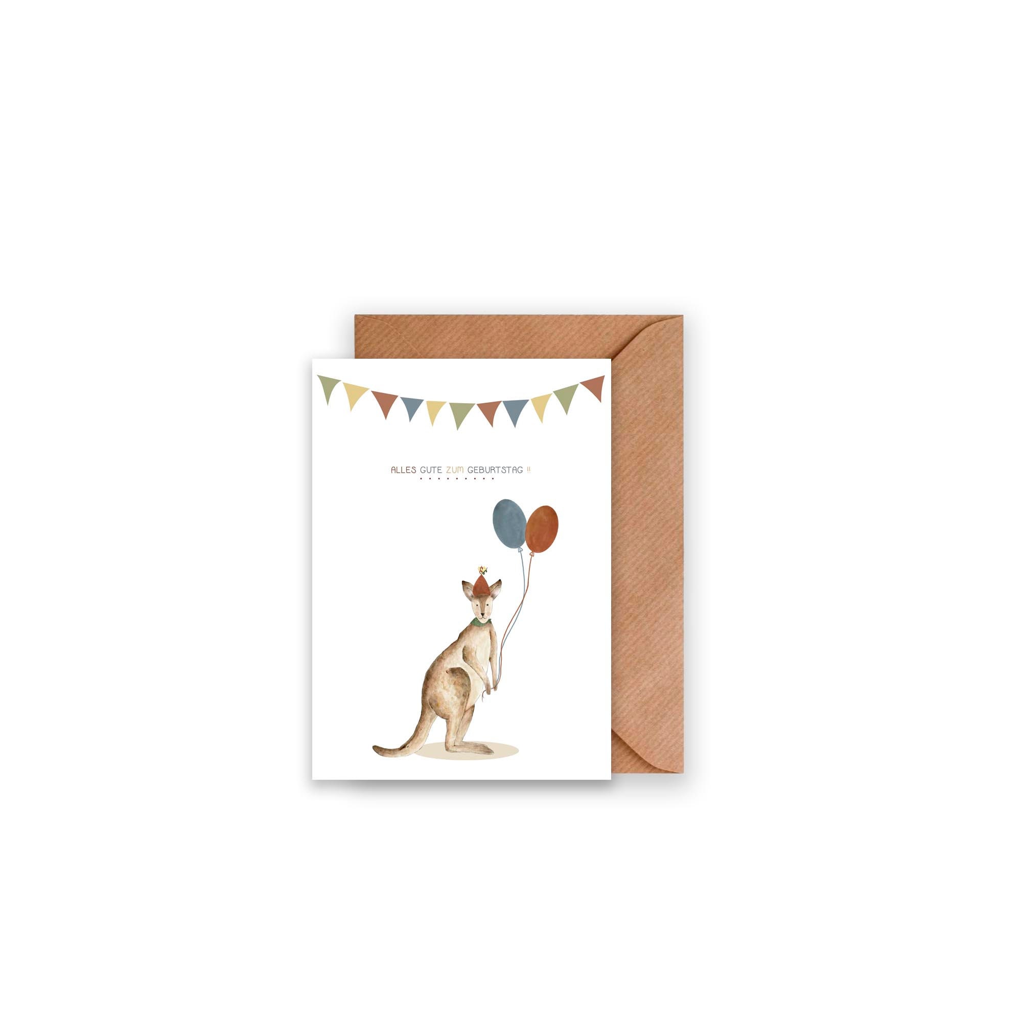 Geburtstagskarte Känguru karte zum Geburtstag Kinder Alles Gute