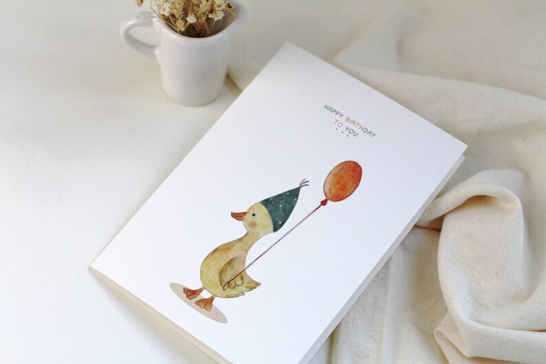 Happy Birthday Karte Geburtstagskarte Kinder Geschenk Diana Marc Illustration