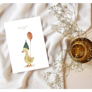 Geburtstagskarte Gans karte zum Geburtstag kinder Happy Birthday Karte Gans Glückwunschkarte Geburtstag Geschenk kinder Geburtstag Geschenk Diana Marc Illustration Papeterie Berlin Etsy Karte kaufen Aquarell Geburtstagskarte