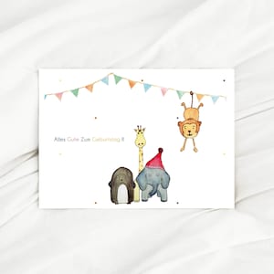 Geburtstagskarte kinder Freunde Karte zum Geburtstag Alles Gute karte Glückwunschkarte Geburtstag Kindergeburtstagskarte Geschenkidee Kinder