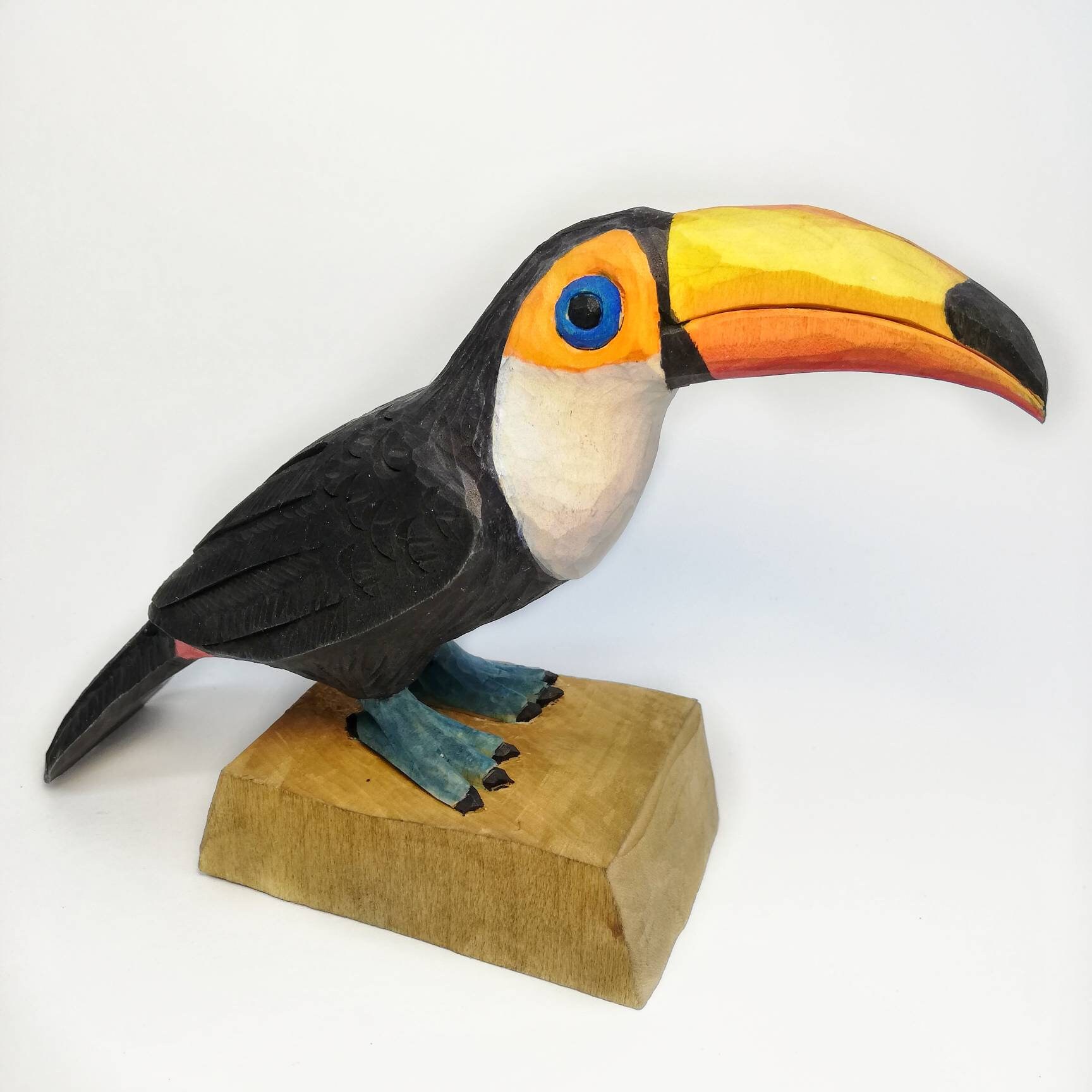 Toucan Figurine Bird Home Decor Christmas Gift Idea Wooden | Etsy