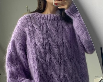 Long Mohair Sweater,pink mohair sweater,Mohair skirt,Handknit sweater, Knitted sweater,oversized sweater,warm sweater,fashion mohair sweater