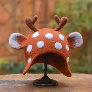 DIY wool wet felt made earth wizard high hat fairy tale Halloween Christmas gift creative handmade felt hat Festival headwear witch hat