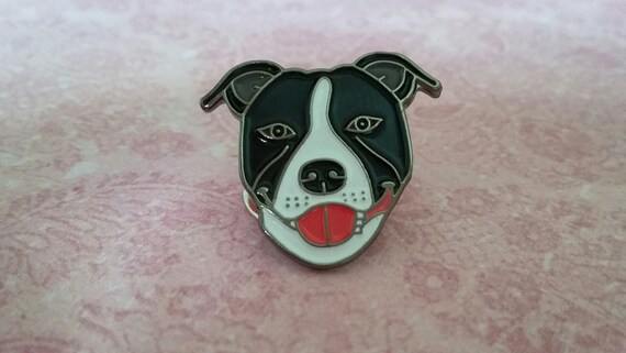 Boston Terrier Brooch Pin Lapel Badge in Antiqued Pewter with Gift Box Option