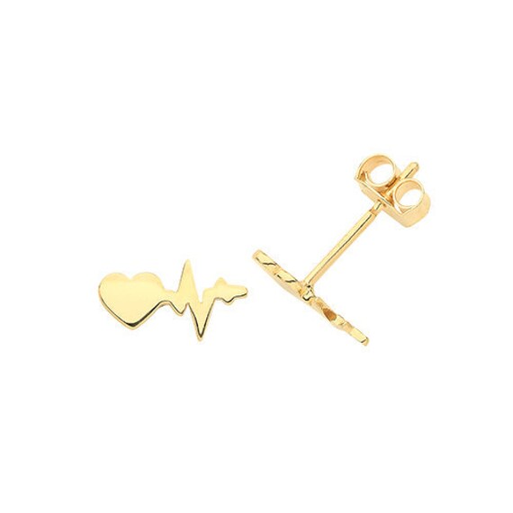 ECG EKG Heartbeat Stainless Steel 20mm Round Traditional Charm 1 piece ECG EKG Heartbeat Stainless Steel 20mm Round Traditional Charm 1 piece