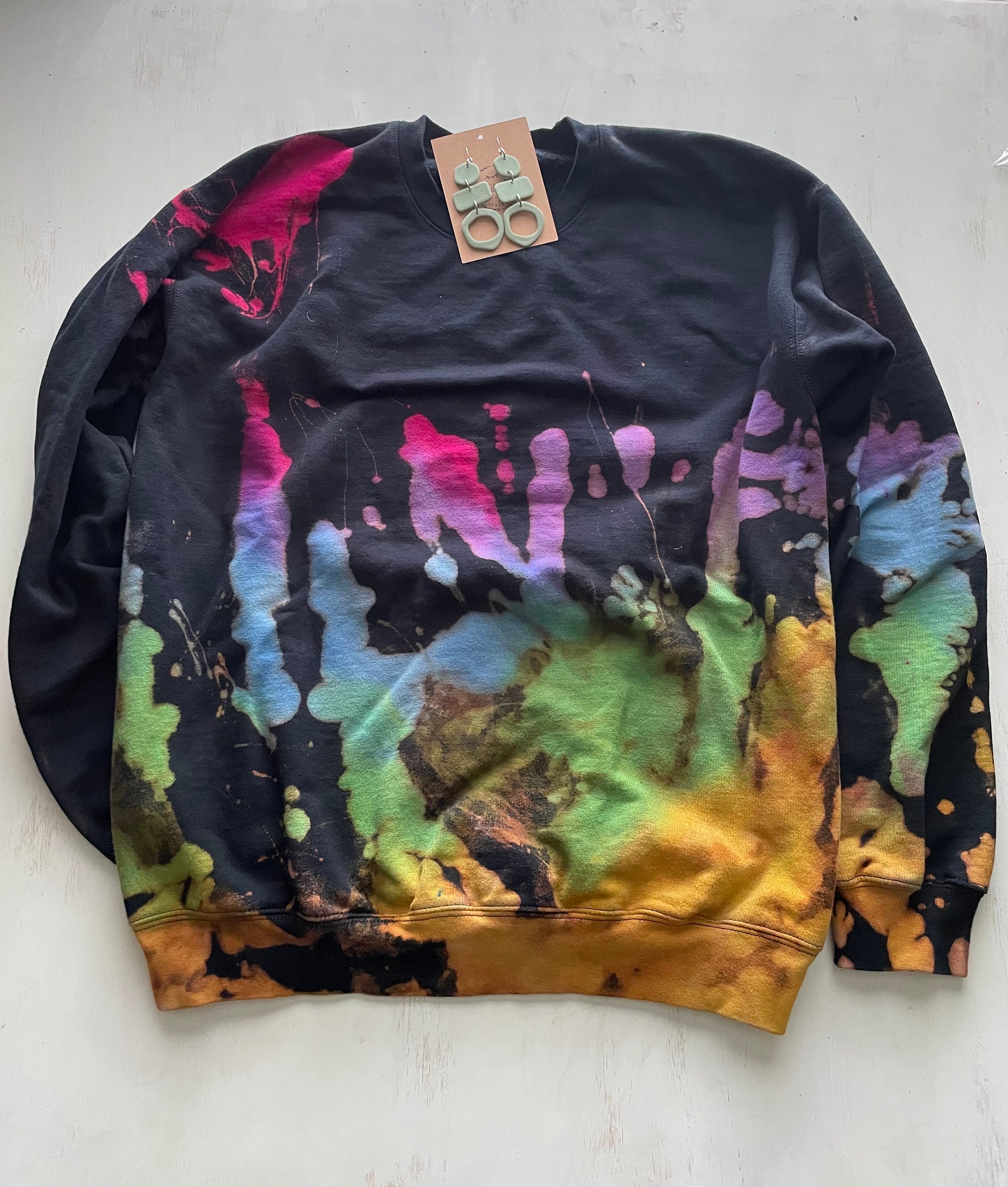 Rag & Bone Women's Cotton Tie-Dye Print Crewneck Sweatshirt Pink Size -  Shop Linda's Stuff