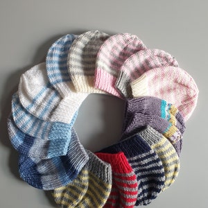 Juego de sombreros y manoplas para bebés